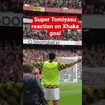 Tomiyasu celebrates before Xhaka shot vs Tottenham l  冨安健洋 l アーセナル vs トッテナム