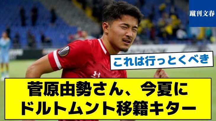 【酒井宏樹の後釜が見つかる】菅原由勢さん、今夏にドルトムント移籍キター