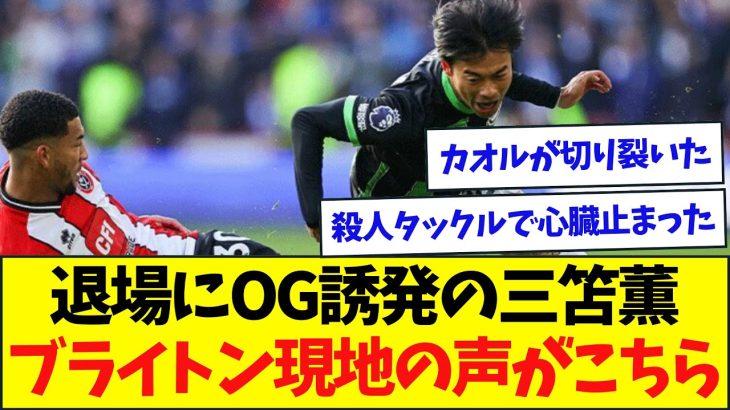 【大活躍】退場にOG誘発の三笘薫、ブライトン現地の声がこちら