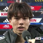 【ヒーローインタビュー】北朝鮮撃破の立役者・田中碧  サッカー日本代表｜FIFAワールドカップ2026アジア2次予選