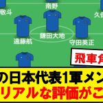 現日本代表の1軍、みんなのリアルな評価がこちら