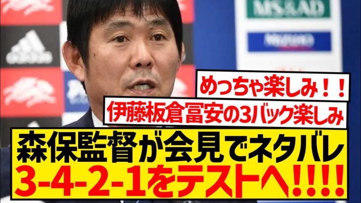 【毎度恒例】森保監督が前日記者会見でミャンマー戦布陣をネタバレwwwwwwwwwwww