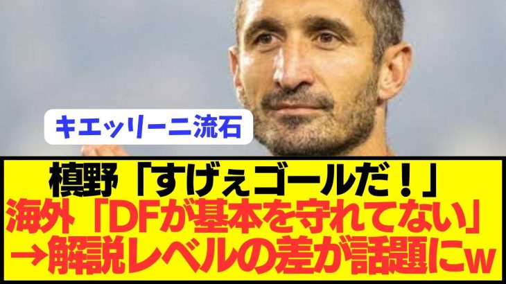 【悲報】EUROのゴール解説で日本と世界の差が明らかになってしまう…