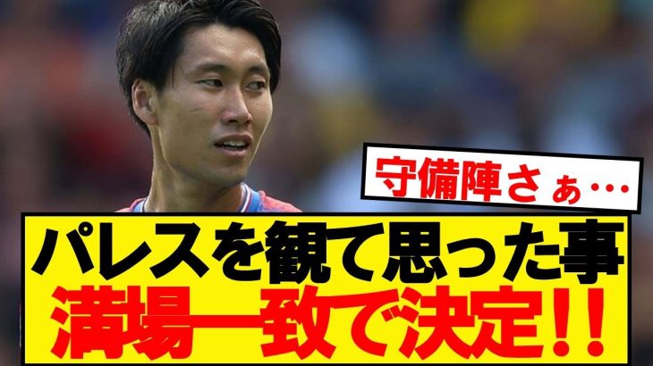 鎌田デビュー戦のパレスを観て思った事、満場一致で決まるwwwww