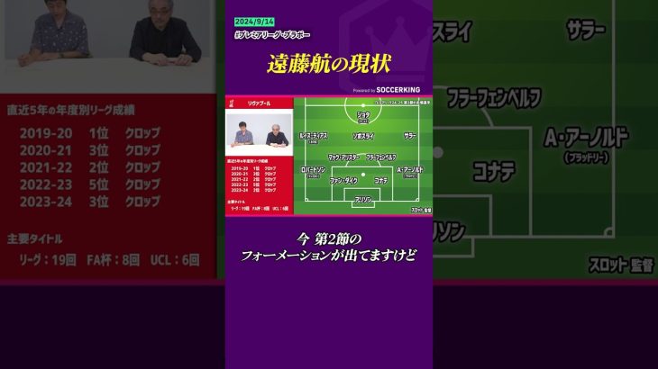 遠藤航の現状  〜リヴァプールでの24-25シーズンはどうなる!?〜