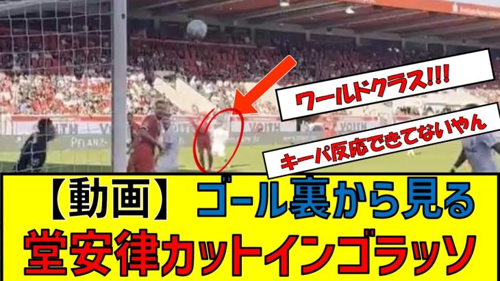 【動画】ゴール裏から見る堂安律カットインゴラッソ　#堂安律 #サッカー日本代表 #ゴラッソ #ゴール #速報 #カットイン #スーパーゴール #ワールドクラス