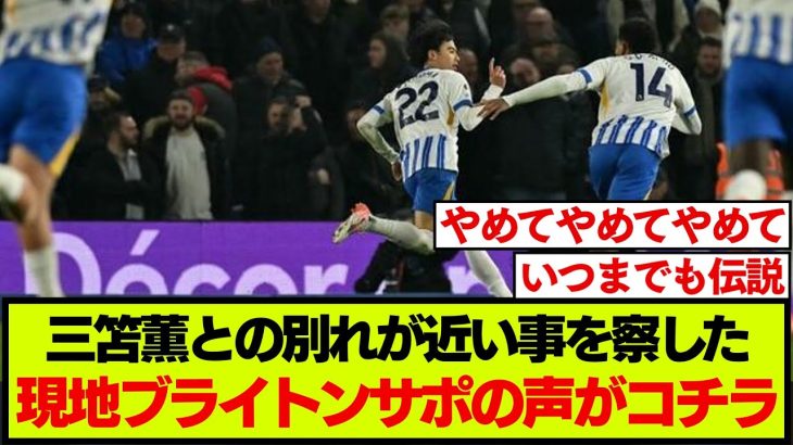 【三笘愛】三笘薫の移籍報道を見た海外ブライトンファンのリアルな反応がこちらです