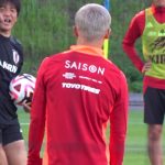 久保建英 堂安律 南野拓実 遠藤航 田中碧 前田大然 日本代表公開練習 【サッカー日本代表】SAMURAI BLUE 2024/06/03現地観戦