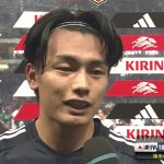 【上田綺世・試合後インタビュー】終了間際の劇的同点弾｜キリンチャレンジカップ2025