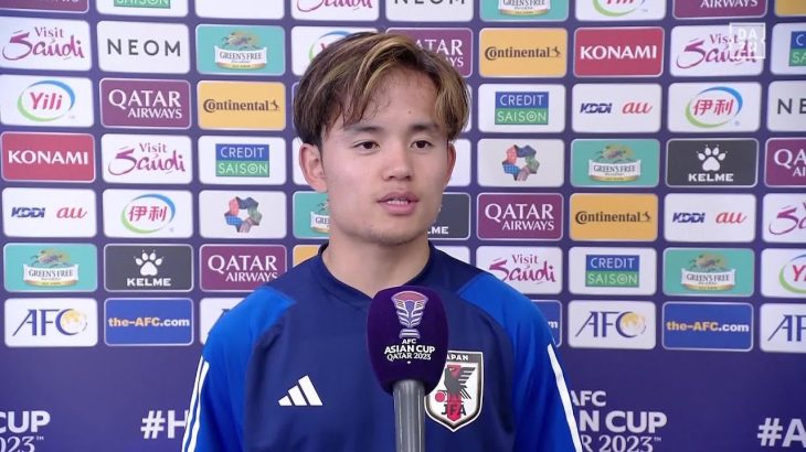 【試合後インタビュー】攻守に躍動した久保建英「貢献できてよかった」｜AFCアジアカップ バーレーン×日本