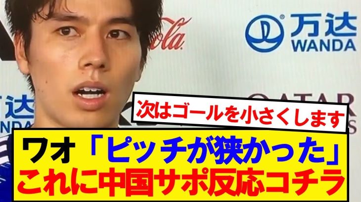 【中国の反応】田中碧「ピッチが狭くてサイドチェンジしづらかった」→これに中国サッカーファンの反応がこちら