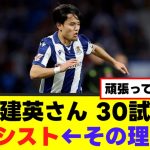 【悲報】久保建英、今季30試合0アシスト←原因が確定するｗｗｗ