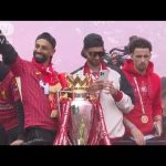 英サッカー・リバプール 遠藤航選手が優勝パレード(2025年5月27日)