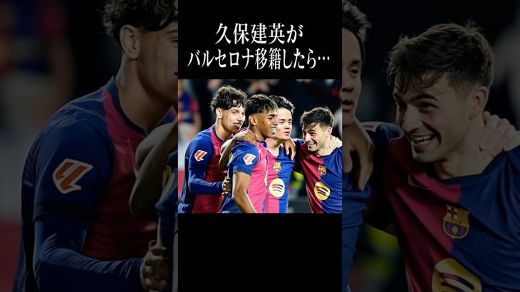 バルセロナに移籍したら訪れる未来#久保建英 #shortsfeed