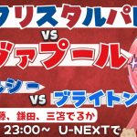 同時視聴・実況｜鎌田、三笘スタメン遠藤ベンチ クリスタルパレス対リヴァプール対　チェルシー対ブライトン  プレミアリーグ25/26  #光りりあ サッカー女児VTuber】※映像はU-NEXTで